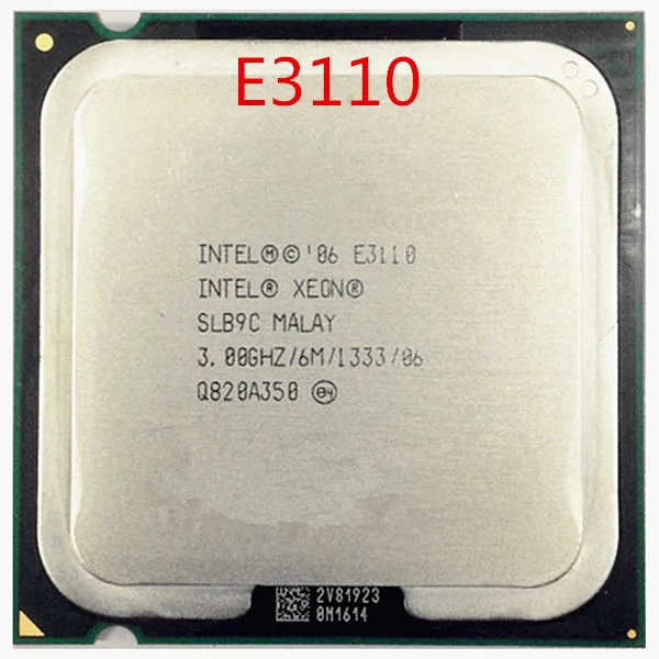 cpu chip FREE SHIPPING Original  Xeon E3110 CPU Processor (3.0Ghz/ 6M /1333GHz) Socket 775 latest processor