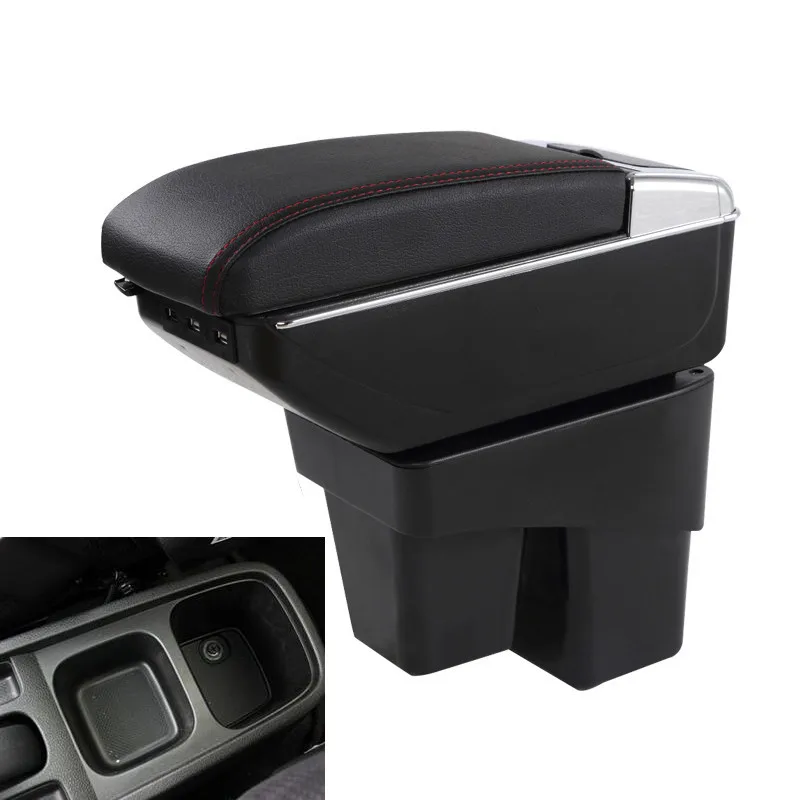 For Honda Fit Jazz 2nd generation armrest box central Store content Storage with cup holder ashtray USB interface 2008-2013 | Автомобили и