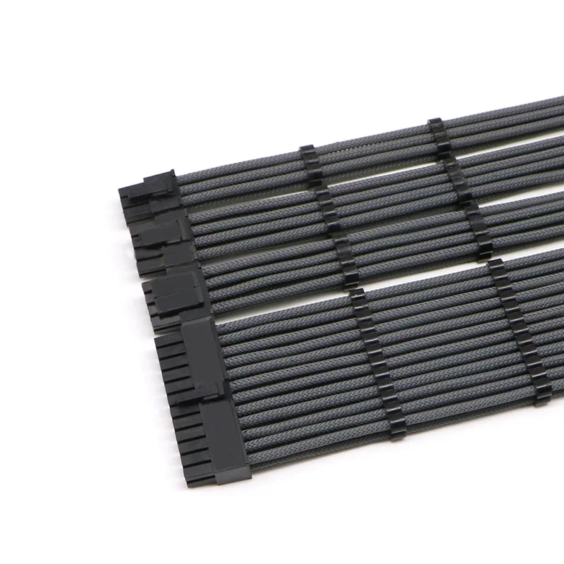 Базовый комплект удлинительных кабелей Φ 24pin/4 + 4pin PCI E 6 2Pin/ 6pin Удлинительный