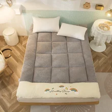 Grand matelas en peluche pour Tatami, pliable, confortable, en flanelle, mousse douce, mobilier de chambre à coucher