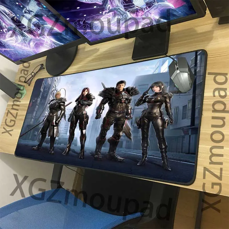 XGZ на заказ большой игровой коврик для мыши Черный замок край 3D Аниме Броня Воин компьютер семейный Настольный коврик скорость Резиновая полоса Нескользящая