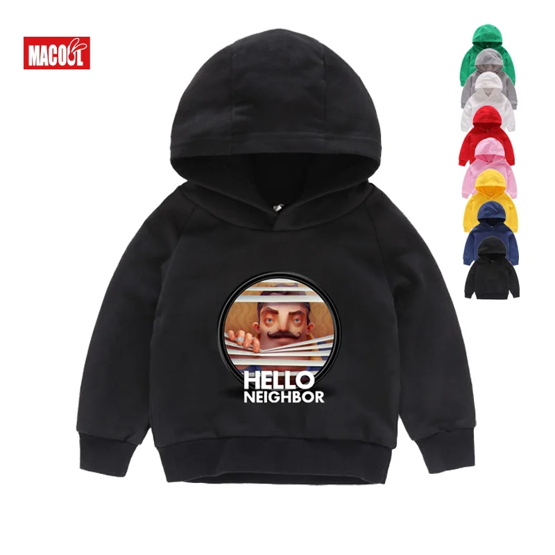 

Hoodies & Sweatshirts 2-12 Years The Hello Neighbor Hoodies Kids Boys Girl Teenage Clothes Tee Girls Baby Clothes for Autumn