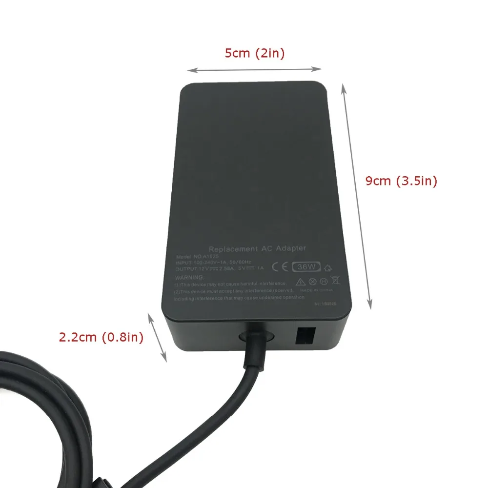 Натуральная 36W 12V 2.58A microsoft Surface Pro 3/4 A1625 RC2-00001 планшет Мощность адаптер Зарядное устройство
