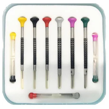 

GTBL Micro-Flat Head Screwdriver In Millimeter Slot Type Screwdriver to Repair The Watch 6 Pieces for 0.8-2.0