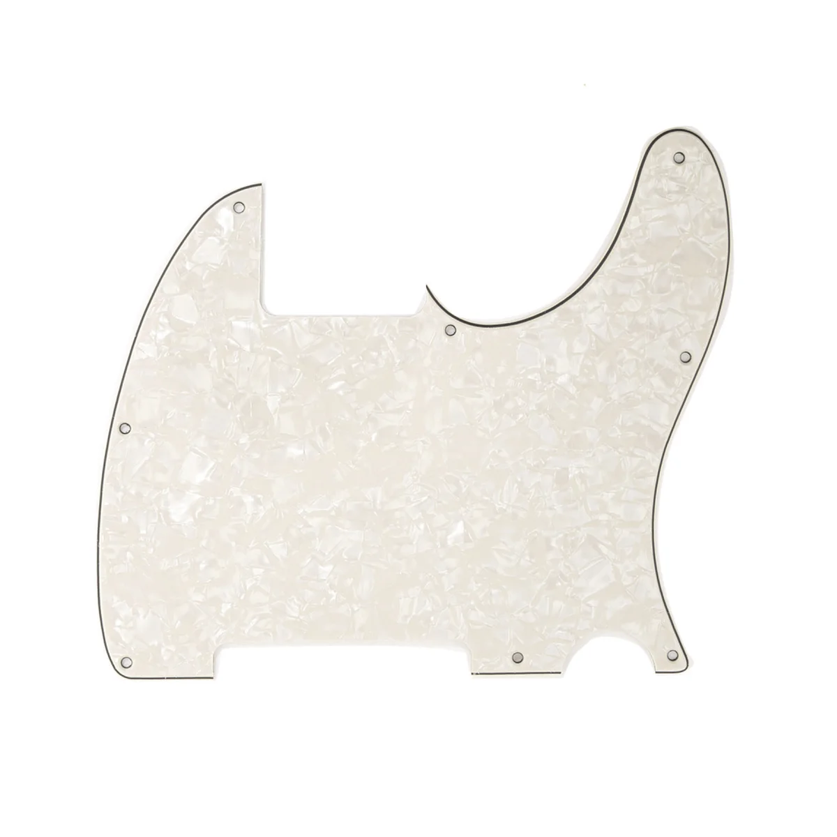 Musiclily 8 отверстий Tele Pickguard пустой для Fender США/мексиканский Telecaster Esquire гитары, 4Ply пергамент жемчуг