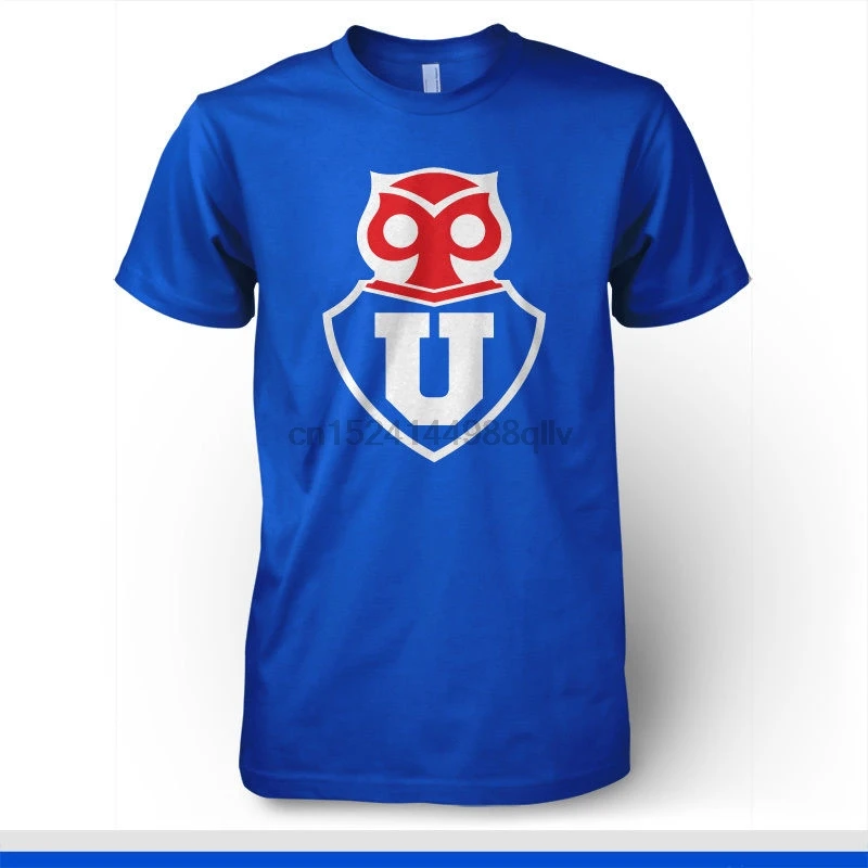 

Universidad De Chile Santiago Futbol Soccer Camiseta T Shirt La U Classic Cotton Men Round Collar Short Sleeve Top Tee