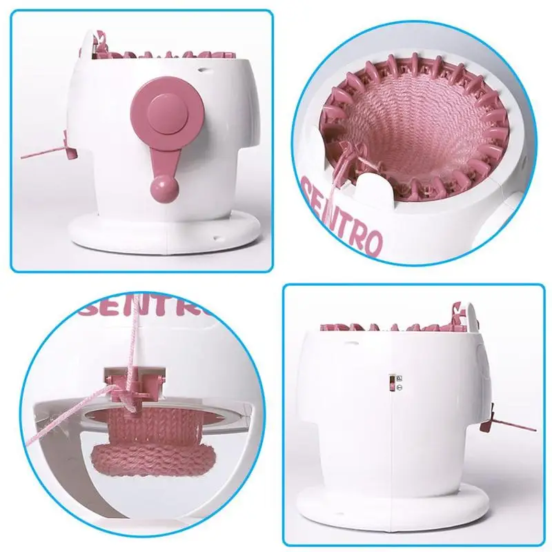  Simulation Hand Knitting Machine Weaving Loom Kids Pretend Play Toys Children Educational Learning 