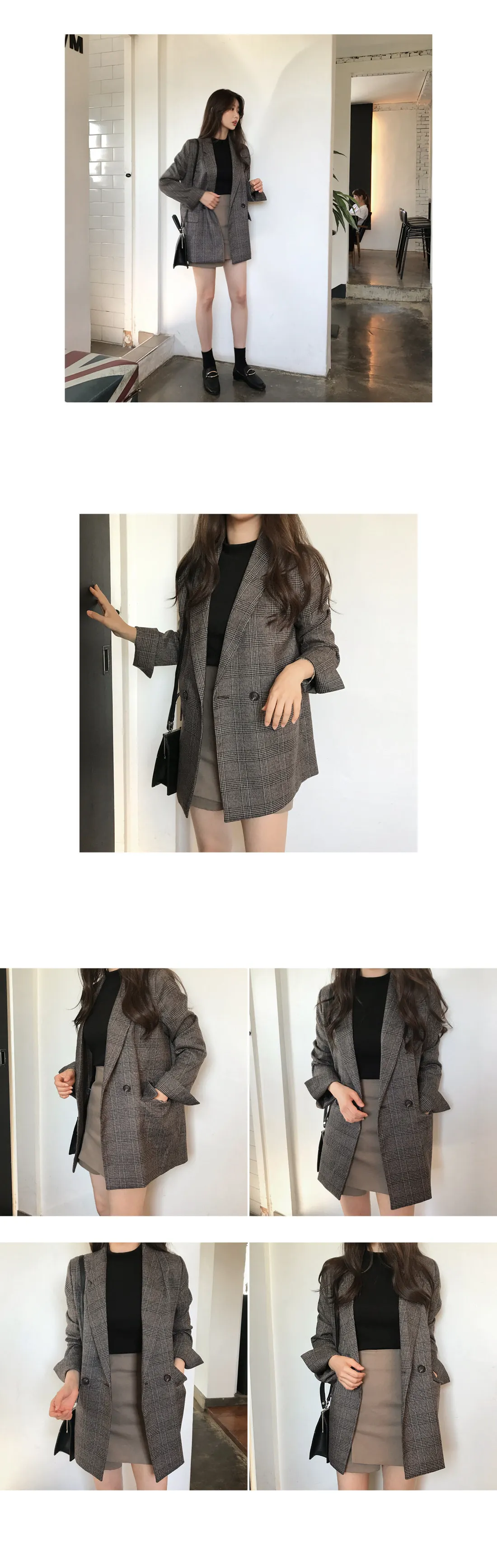 7113# Quality Double Row Two-Button Suit Jacket 2-Color