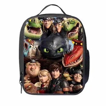 

how to train your dragon toothless light fury storage bag Food Meal Lunch Box Insulated Lunch Container School Food Lunch Bag