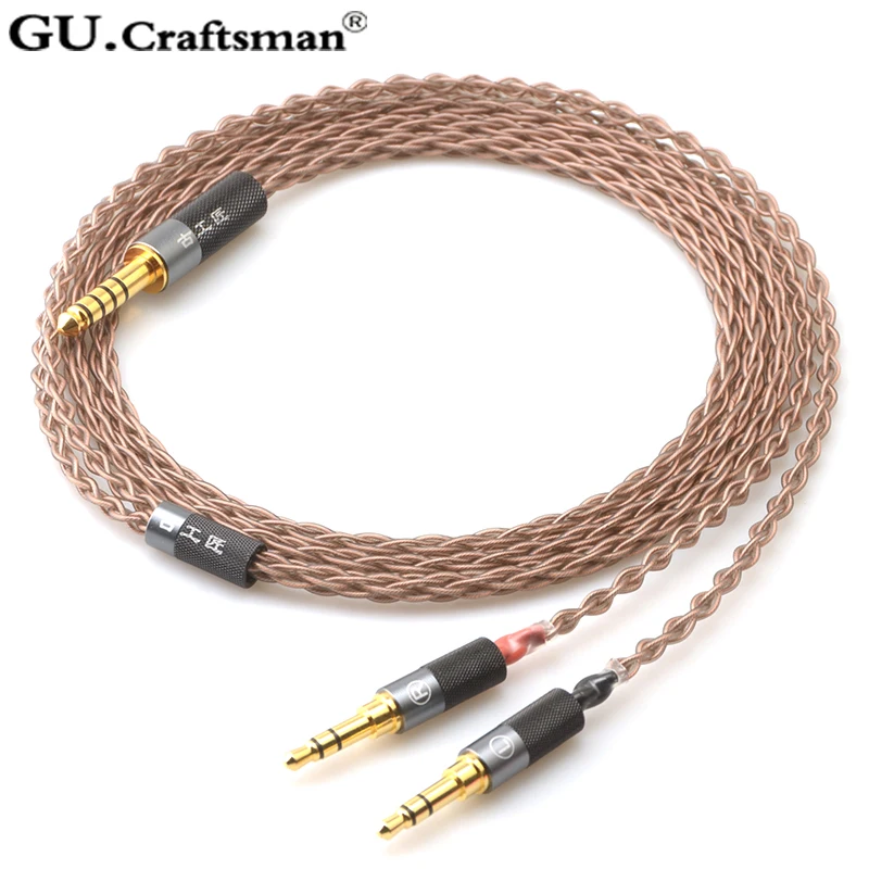 Обновленный кабель для наушников guraftsman 6N OCC SW01 elear AT D7200 D5200 D9200 t1 t5p 2nd AK T5P HE1000SE HE6SE