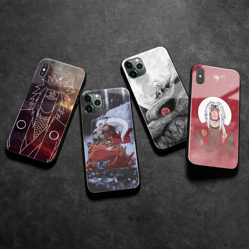 Стеклянный Мягкий силиконовый чехол для телефона с аниме Гамой Sennin Jiraiya iPhone 6 6s 7 8