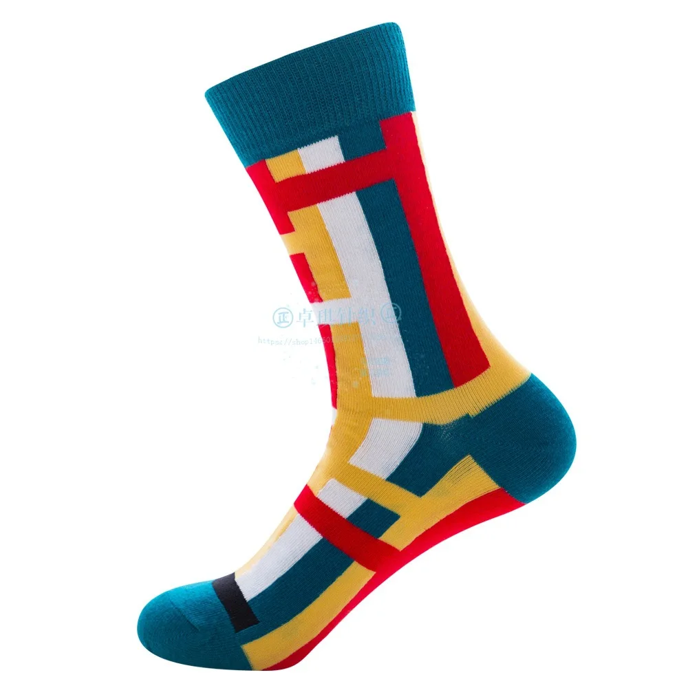 5 пар разноцветных мужских смешных носков без пятки из чесаного хлопка, носки в стиле хип-хоп, новые уличные носки для катания на коньках, носки для свадьбы, счастливый подарок