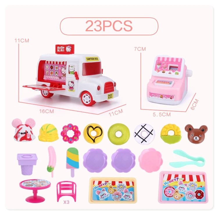 Playing House Ice Cream Truck Cash Register Lighting Music Souptoys Gifts For Children