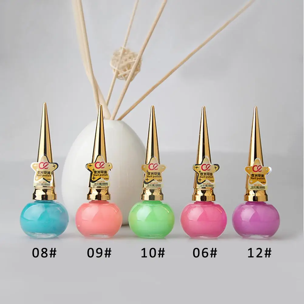 Светится в темноте Краски лак для ногтей Nail Art декоративный гель для ногтей флуоресцентная светящаяся лак для ногтей Световой