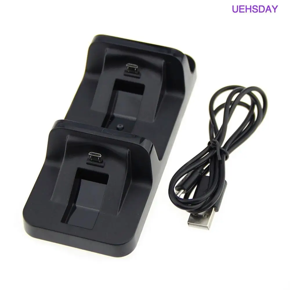 Двойной USB зарядное устройство док-станция подставка база для sony Playstation 4 PS4 Dual Shock беспроводной контроллер с USB кабелем