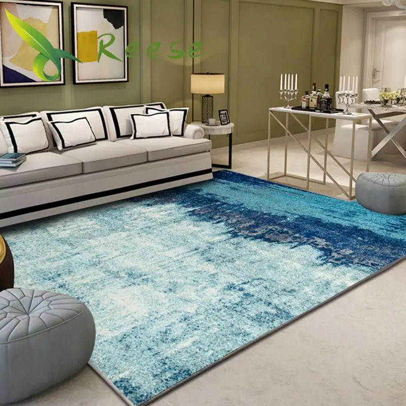 alfombras de geometria abstracta de estilo chino alfombras modernas antideslizantes para sala de estar dormitorio y salon