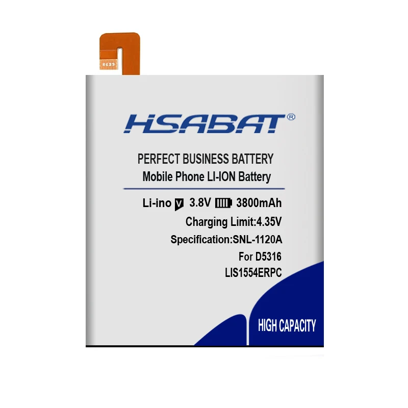 HSABAT 3800 мА/ч, LIS1554ERPC Батарея для sony Xperia T2 Ultra Dual D5322 D5316 XM50H XM50T D5303