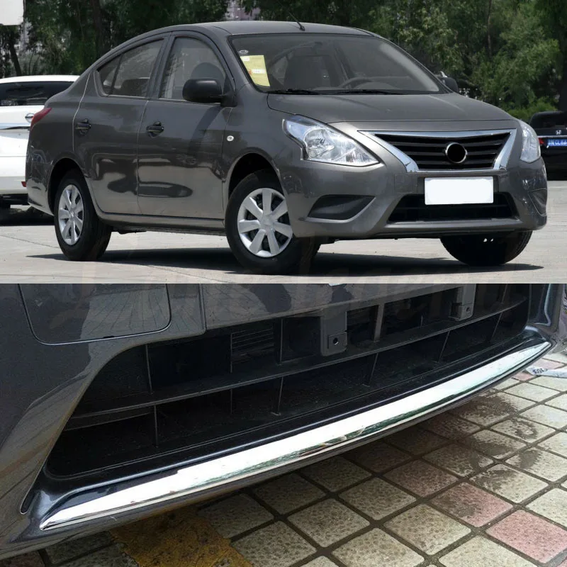 FOR NISSAN VERSA LATIO ALMERA 2014-2018 Chrome Front Mesh Grille Grill Head Light Cover Trim Insert Styling Molding Garnish | Автомобили и