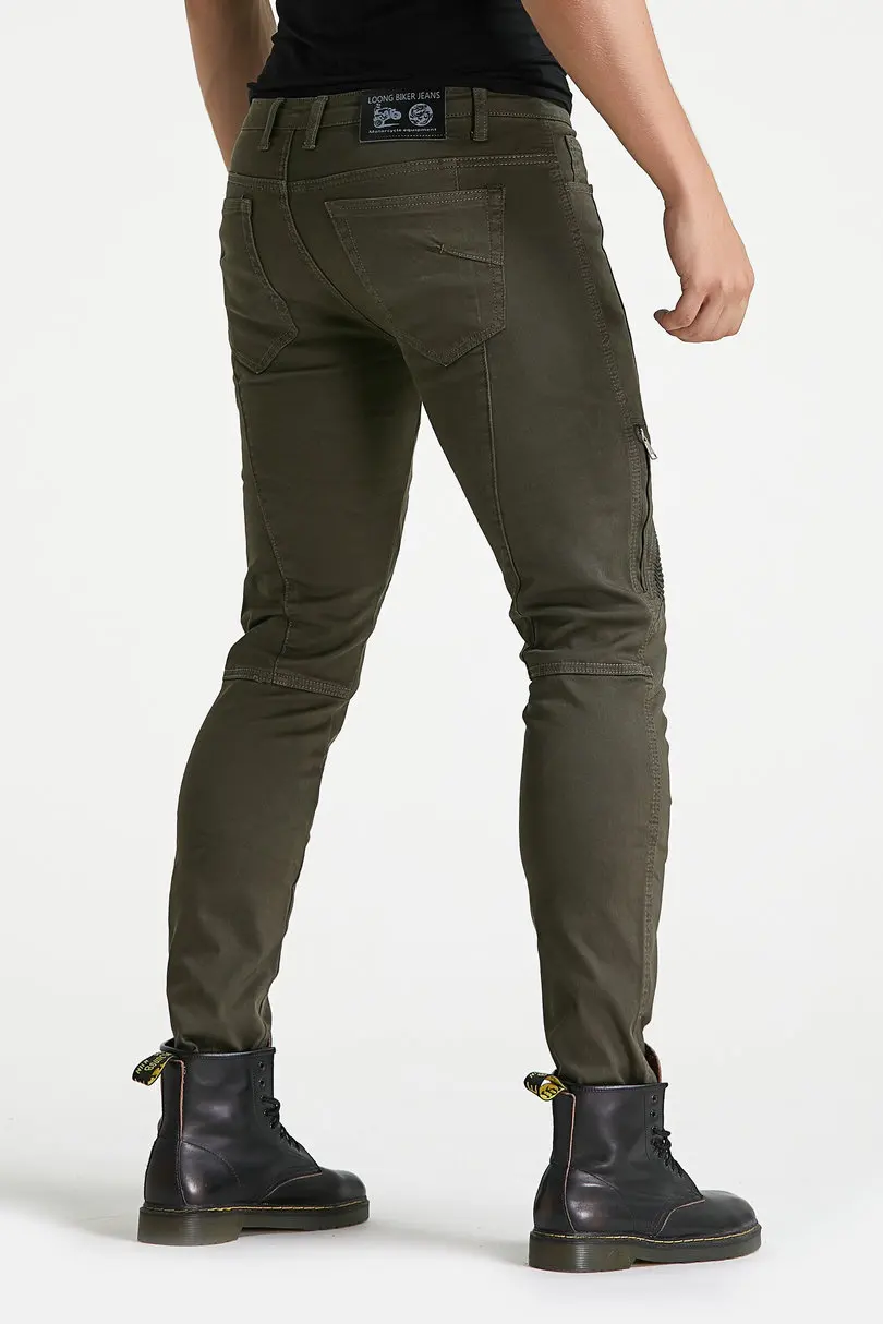 stealth protector  skinny Riding Jeans green  8
