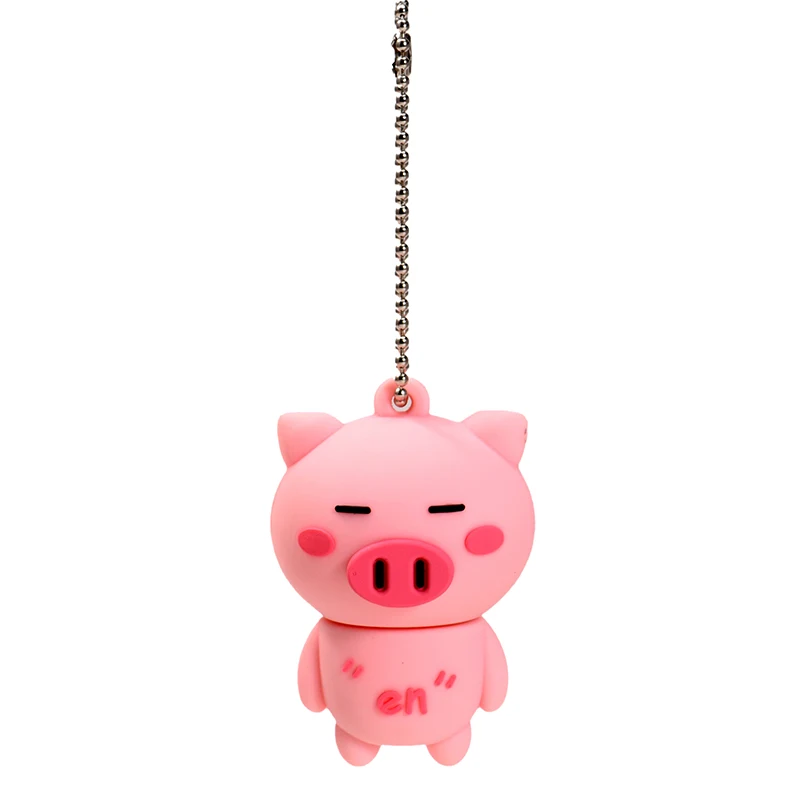 Jaster usb флеш-накопитель с мультяшной Свинкой usb флеш-накопитель Флешка 4 ГБ 16 ГБ 8 ГБ 64 ГБ 32 ГБ 128 ГБ розовый объемный подарок для девочки usb2.0 - Цвет: nnnnn