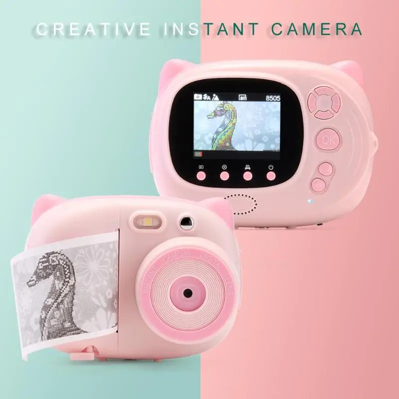  2.4 Inch Wifi 1080P Children's Mini Cute Digital Camera Recorder Camera Supports Printing Photos