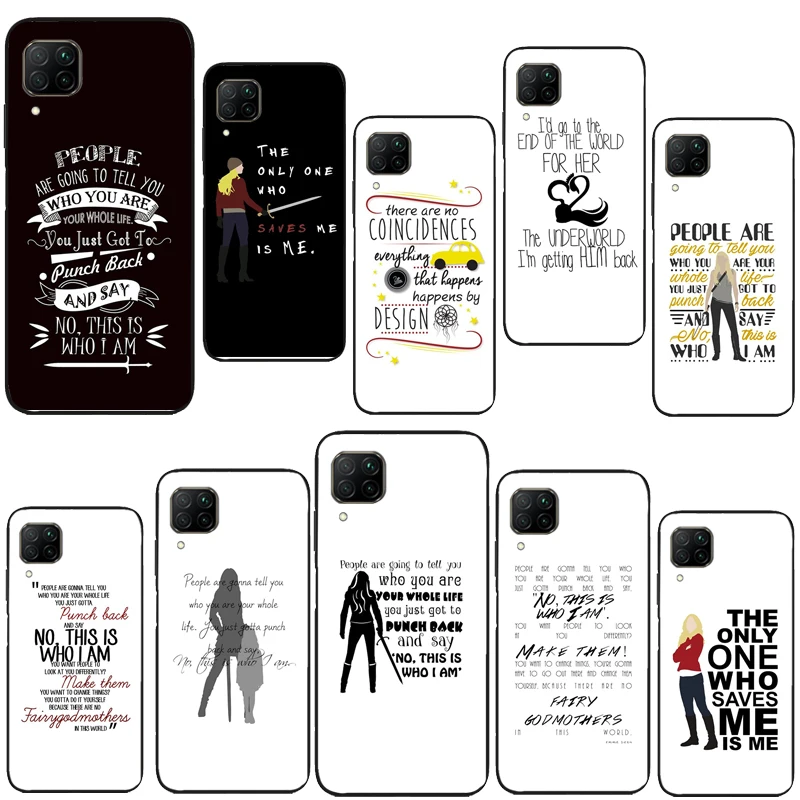 Una Volta Emma Swan Quote Case Per Huawei P60 P40 P20 P30 Pro Nova 5T 9 P Smart Honor X8 X9A 50 70 Magic 5 Lite Cover