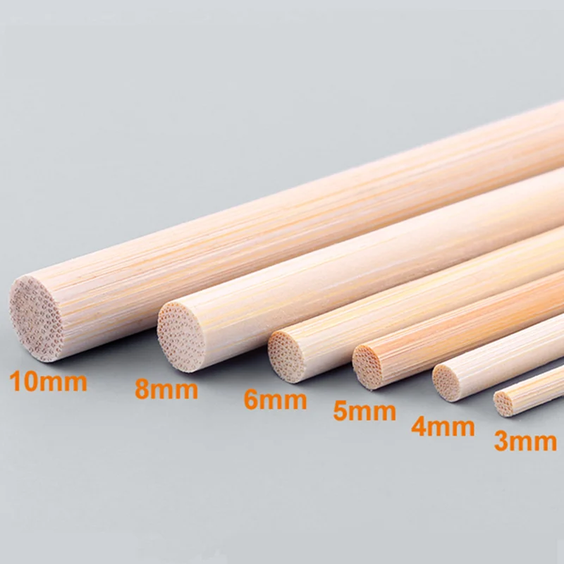 50pcs 20cm 30cm 50cm Bamboo Rod Dowel Bamboo Stick for Kite