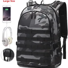 Мини-сумка PUBG, рюкзак, Мужская школьная сумка, Mochila Pubg, Battlefield infants, камуфляжный рюкзак для путешествий с зарядкой через USB, косплей