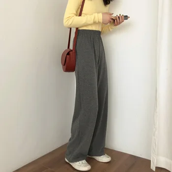 

Women Casual Pants Spring Winter Full Length Solid Loose Pants Ladies