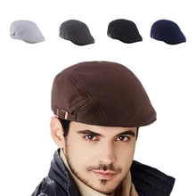 Мода Гольф осень зима Вождение Мужчины Женщины Берет Duckbill бейсбольная кепка Зонт Досуг Регулируемый головной убор Повседневный водитель, разносчик газет
