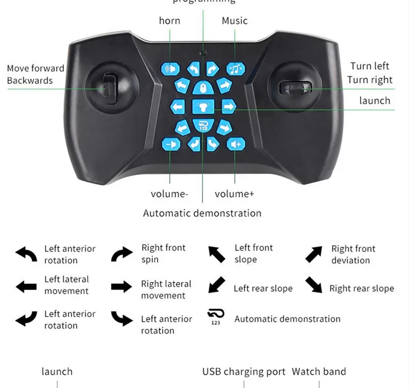 New Water Bomb Tank Car 2.4G Drift Launch Water Bomb Vehicle Gesture Watch Control Car 360 Degree Rotation Rc Stunt Car Toy