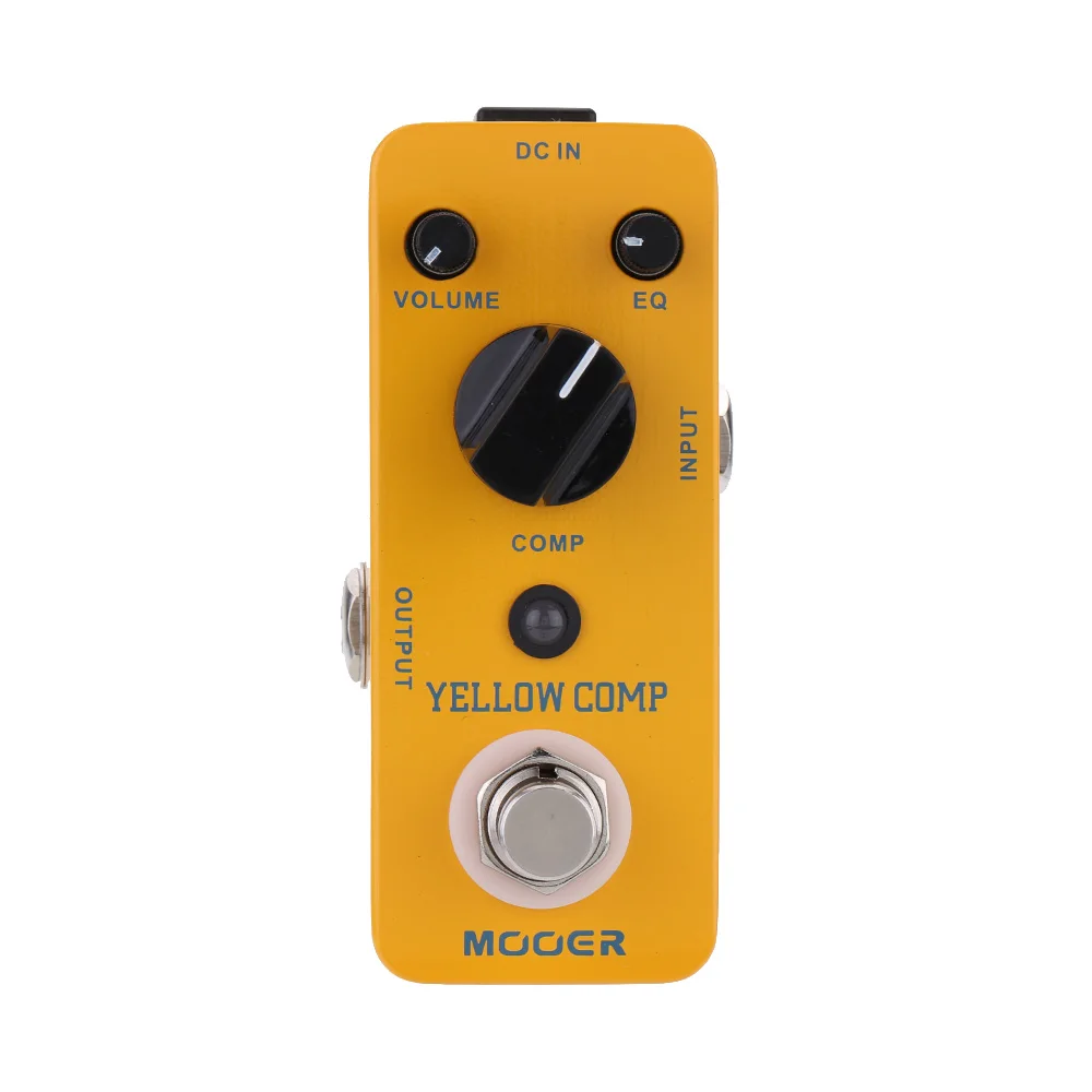 MOOER MCS2 Гитарные эффекты педаль желтый Comp микро мини оптический компрессор для электрогитары настоящий обход эффекты гитары Части