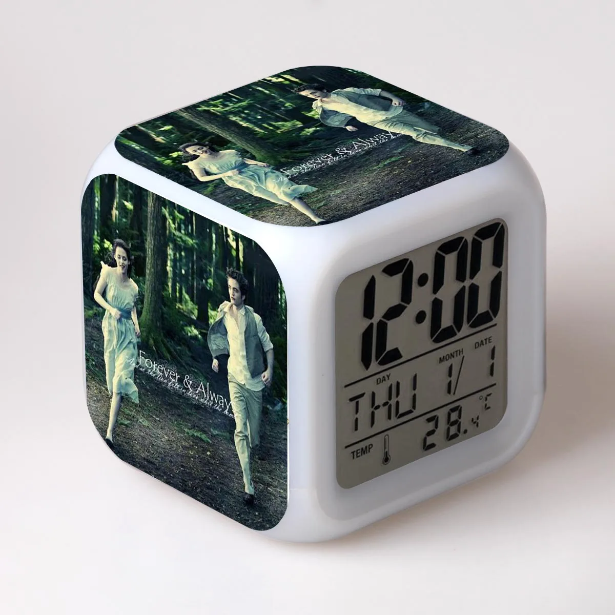 14 Сумерки мультяшный будильник детские игрушки Led reloj будильник, цифровой Электронные часы с будильником Пробуждение свет стол reveil wekker - Цвет: 14