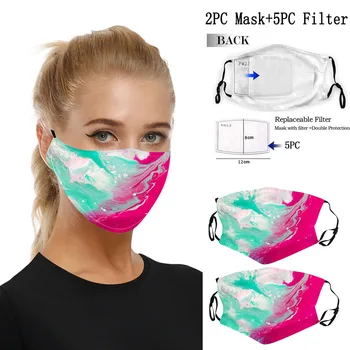 

Face Mask Windproof Washable Dustproof Protection Filter 3ply Ear Loop Masque Mondkapjes Fast Ship Reusable Mask Top Quality