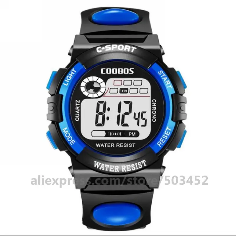 Large Blue 100 шт./лот Reloj Hombre модные детские спортивные часы электронные часы для студентов дешевые Dight наручные часы для мужчин Reloj Mujer - Цвет: Large Blue