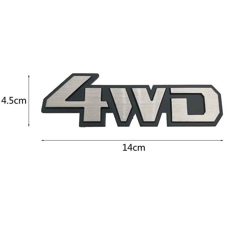 3D авто Стайлинг хромированная металлическая наклейка 4WD эмблема значок задней переводной логотип для Toyota Impreza subaru Honda 4X4 внедорожник 4WD