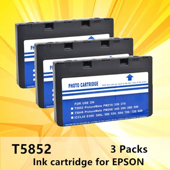 

3PK Ink Cartridge for T5852 5852suit compatible For EPSON PictureMate PM210 PM235 PM250 PM270 PM310 PM215 PM245 printer