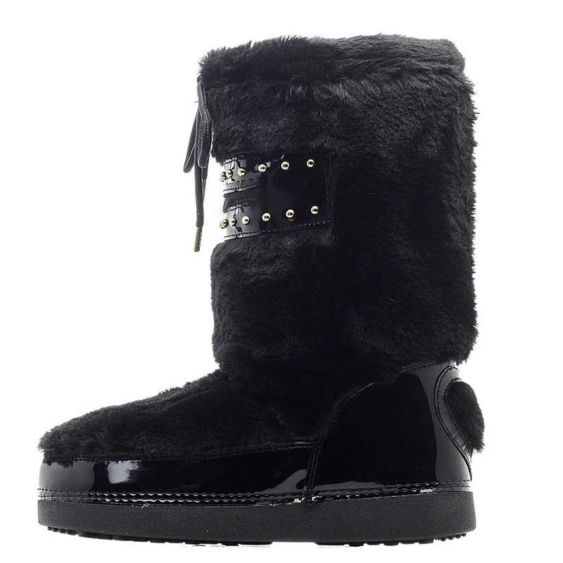 

Snow Boots Women's Genuine Leather Winter plus Velvet New Style WOMEN'S Shoes 2019 Warm Cotton-padded Shoes Short Thick Women's