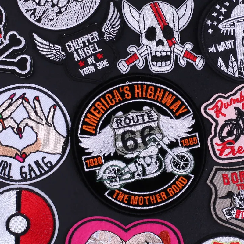 motorcycle patch punk clothes