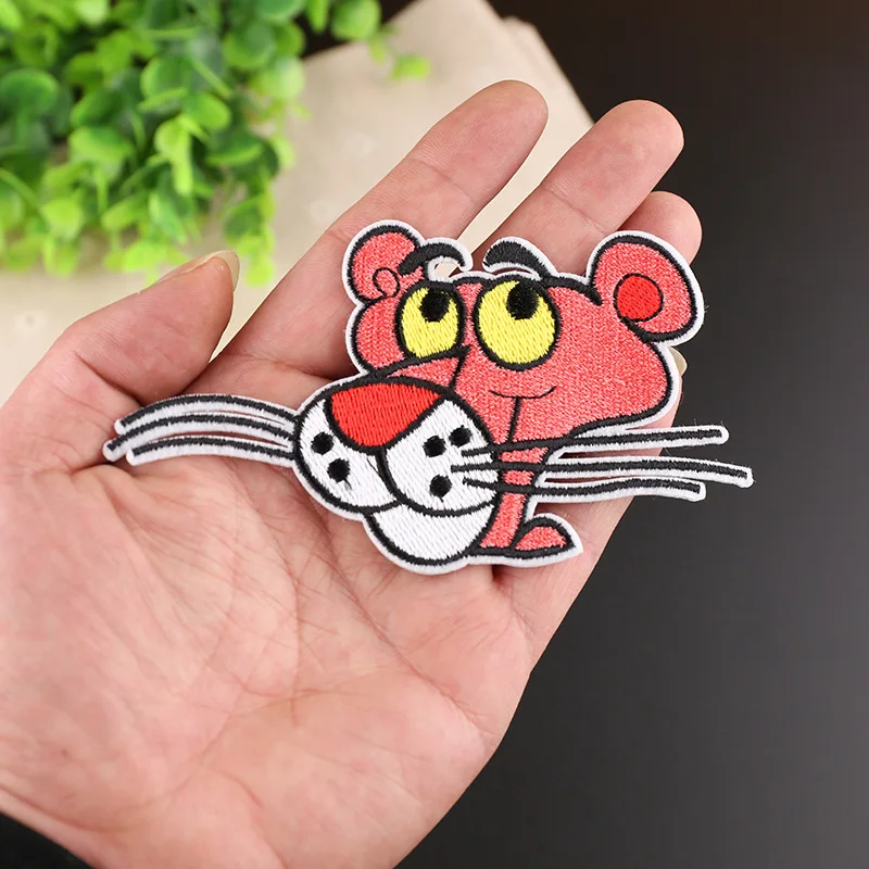 Iron On Patches. Panther In Pink Iron On Patches. Extra Large 11.5 Cm X - Foto 6