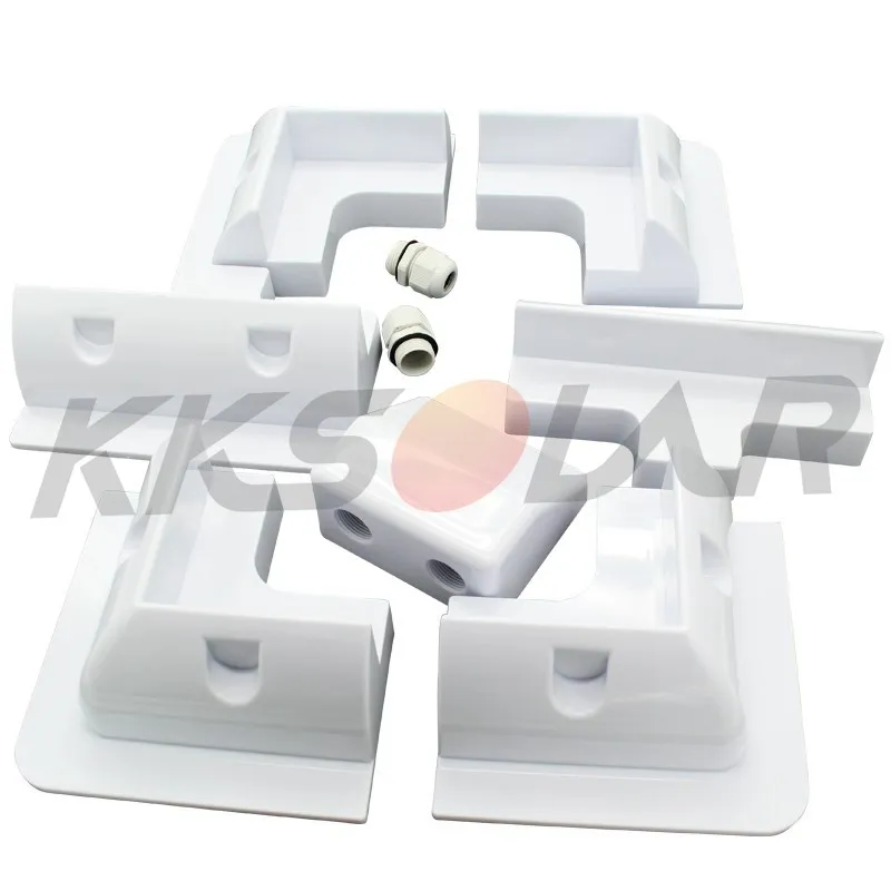 7pcs ABS Solar Panel Bracket Mounting Support White Vehicle Garages For RV motorhomes solar caravana kits afbeelding