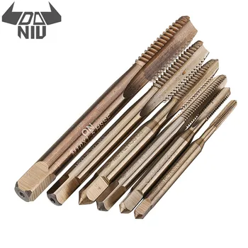 

DANIU M3-M10 HSS Co M35 Machine Straight Flutes Taps Metric Screw Tap Right Hand Thread Plug Tap Drill Tool