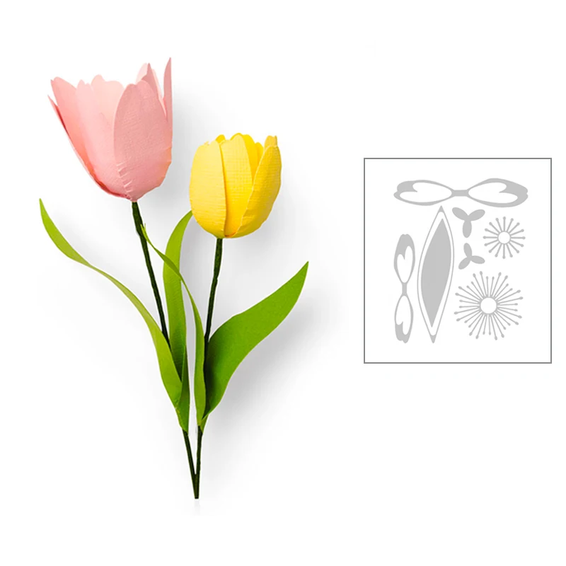 

2020 Hot Plant Flower Rosette Lleaves Layering New Die Molds Metal Cutting Dies Scrapbooking and Foil Card Making For no stamps