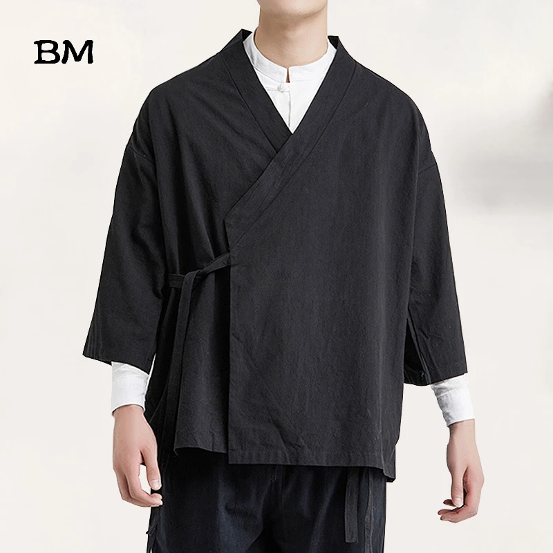 Men Chinese Style Linen Jacket