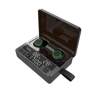 

1536 Universal Automatic Pairing Sports Noise Cancelling LED Digital Display Ergonomic Design Bluetooth Earphone Charging Box