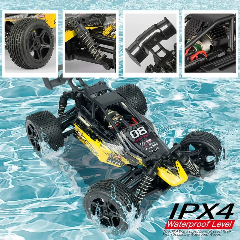 1:16 Radio RC Car High Speed RC Cars 4WD 36KM/H Off Road Buggy Truck Electric Drift Toy Trucks Yellow 1:16 Radio RC Car High Speed RC Cars 4WD 36KM/H Off Road Buggy Truck Electric Drift Toy Trucks Yellow
