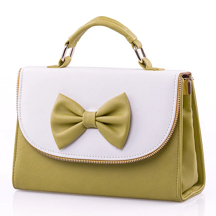 

WOMEN'S Bag 2019 Autumn WOMEN'S Bag Ladies' Sweet Bow WOMEN'S Bag Hand Single-shoulder Bag for Women PU Leather Bag