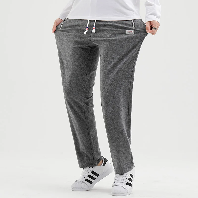 Mens Casual Sports Pants Pockets Loose Version Fitness Running Straight Trousers Cotton Summer Football Workout Sweatpants | Спорт и