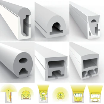 

WS2812B WS2811 WS2813 WS2815 5050 LED Neon Rope Tube Silicone Gel Flexible Strip Light Soft Lamp Tube IP67 Waterproof