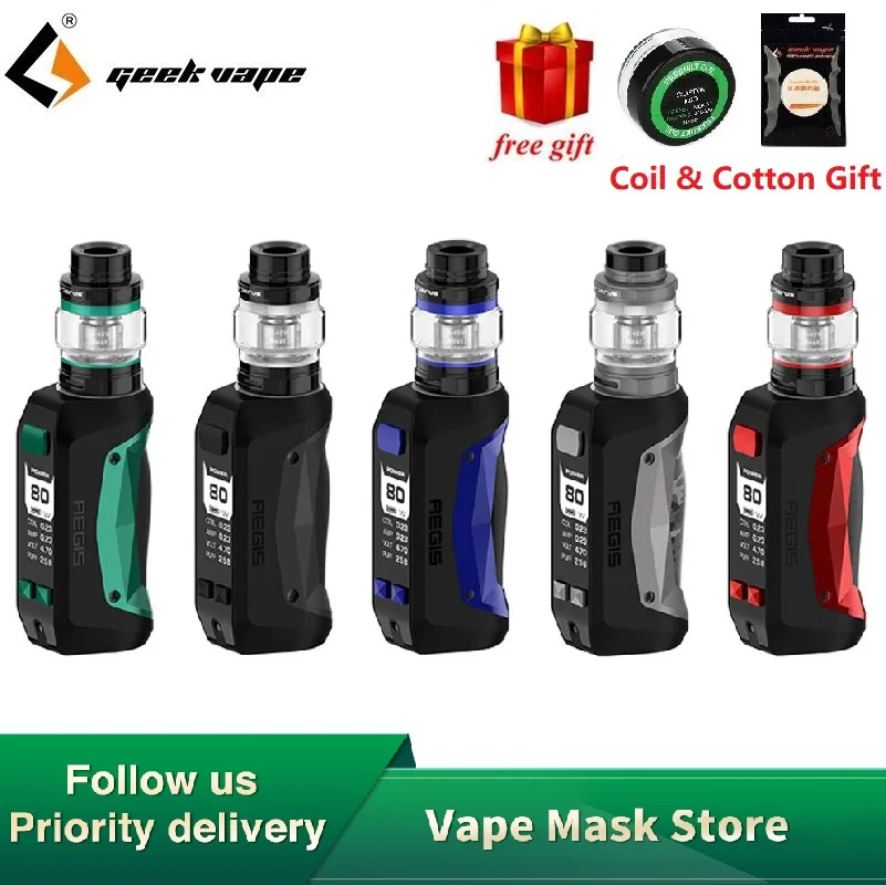Бесплатный подарок! Комплект Geekvape Aegis Mini 80 Вт с аккумулятором 2200 мАч и баком Cerberus 5